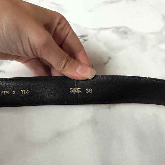 Genuine Snakeskin Leather Brown Belt Size 36